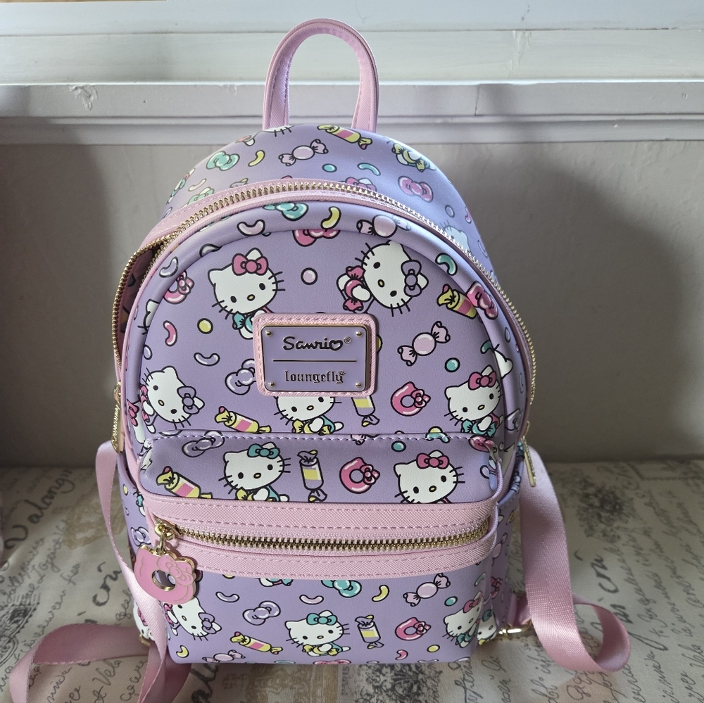 Loungefly Sanrio Hello Kitty Sweets All-Over-Print Double Strap Shoulder Bag